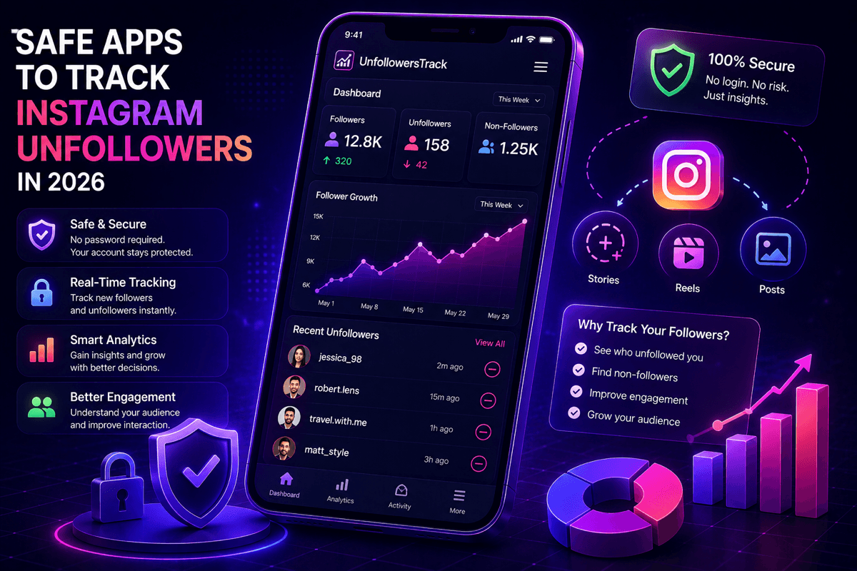 Safe apps to track Instagram unfollowers in 2026 with secure analytics dashboard