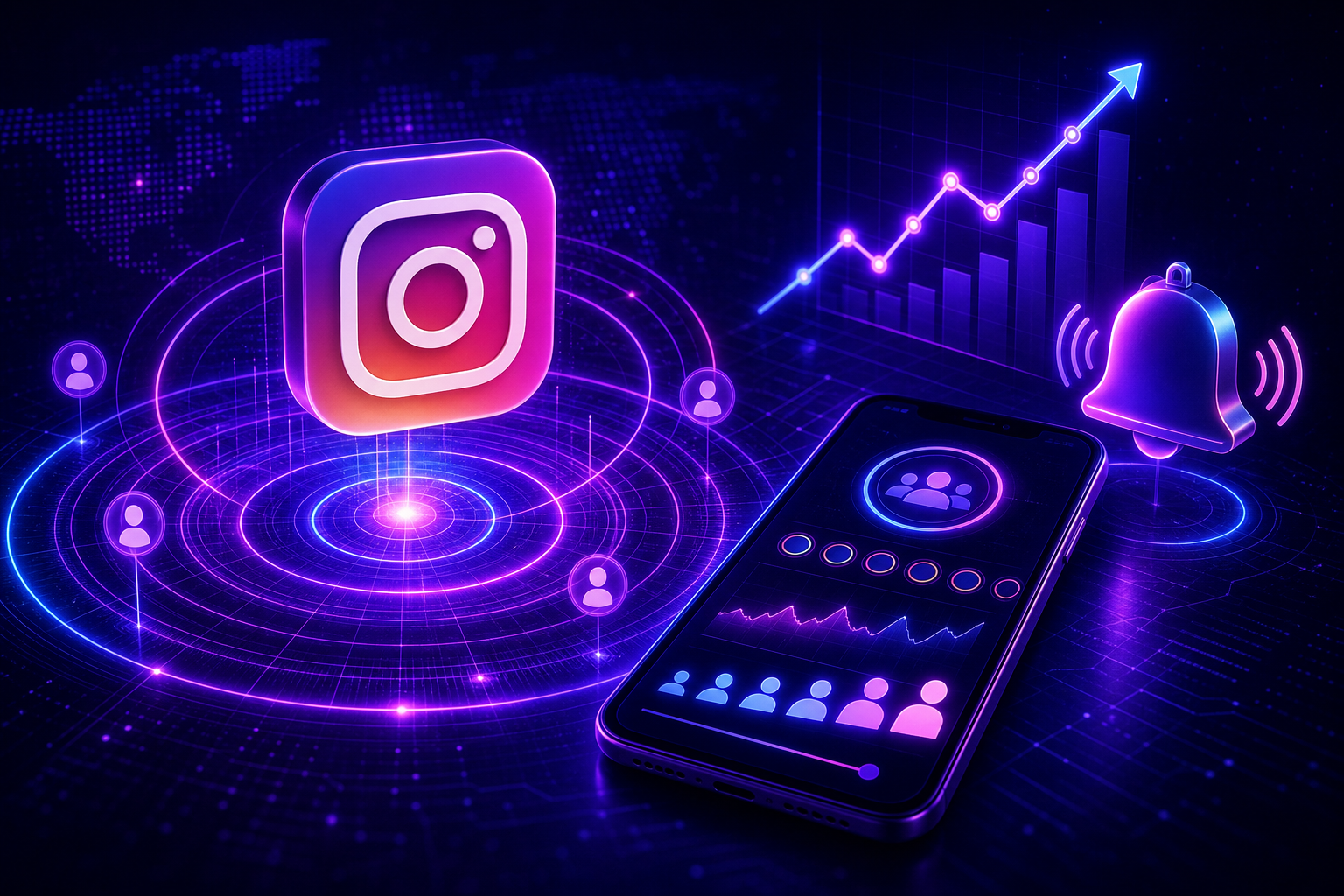 Real-time Instagram follower tracking — live audience monitoring